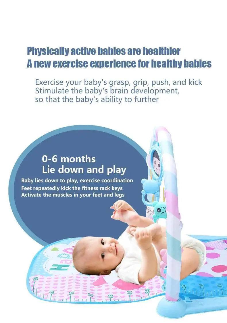  Baby Gyms & Playmats 5 In 1 Baby Gym Play Mat Non-Slip Tummy Time Mat with Colorful Toys and Music for 0-36 Months -  ToylandEU™