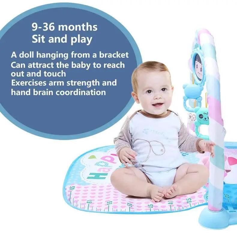  Baby Gyms & Playmats 5 In 1 Baby Gym Play Mat Non-Slip Tummy Time Mat with Colorful Toys and Music for 0-36 Months -  ToylandEU™