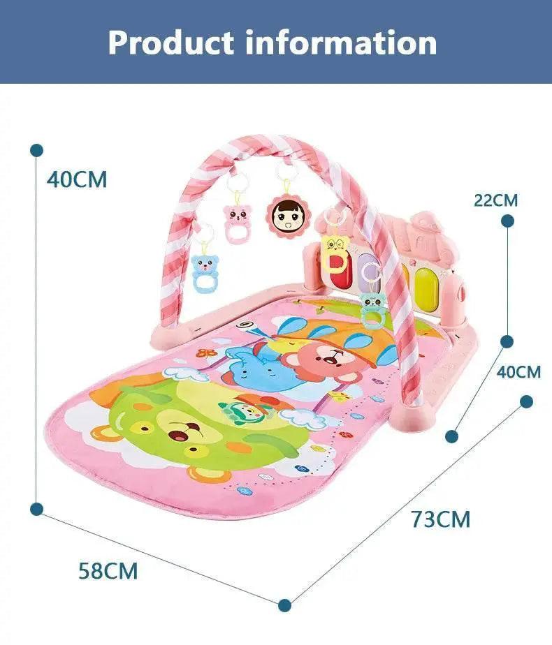  Baby Gyms & Playmats 5 In 1 Baby Gym Play Mat Non-Slip Tummy Time Mat with Colorful Toys and Music for 0-36 Months -  ToylandEU™