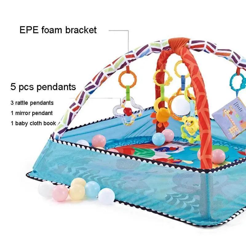  Educational Fitness Frame for Children Play Mat Rack Crawling Blanket Infant Play Rug Gift Kids Activity Mat Gym Baby Toys -  ToylandEU™