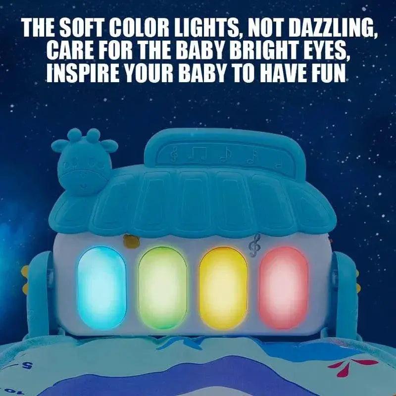  Baby Fitness Stand Music Play Gym Activity Toys Newborn Piano Crawling Blanket Pedal Game Pad Early Education 0-36 Months Gifts -  ToylandEU™