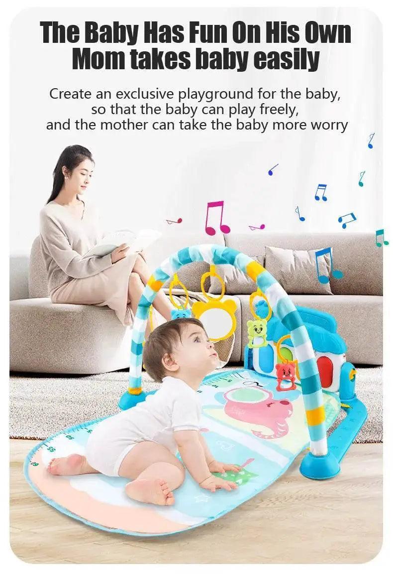  Baby Fitness Stand Music Play Gym Activity Toys Newborn Piano Crawling Blanket Pedal Game Pad Early Education 0-36 Months Gifts -  ToylandEU™