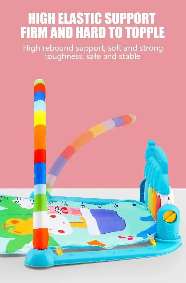  Baby Fitness Stand Music Play Gym Activity Toys Newborn Piano Crawling Blanket Pedal Game Pad Early Education 0-36 Months Gifts -  ToylandEU™
