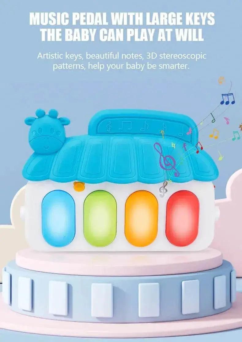  Baby Fitness Stand Music Play Gym Activity Toys Newborn Piano Crawling Blanket Pedal Game Pad Early Education 0-36 Months Gifts -  ToylandEU™
