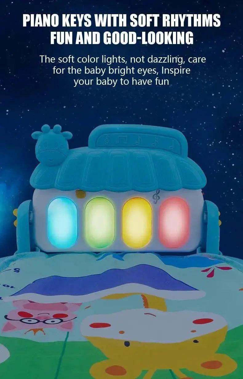  Baby Fitness Stand Music Play Gym Activity Toys Newborn Piano Crawling Blanket Pedal Game Pad Early Education 0-36 Months Gifts -  ToylandEU™