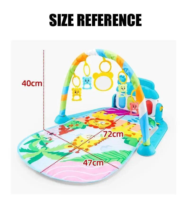  Baby Fitness Stand Music Play Gym Activity Toys Newborn Piano Crawling Blanket Pedal Game Pad Early Education 0-36 Months Gifts -  ToylandEU™