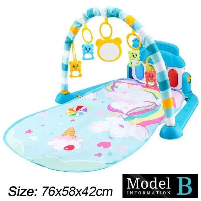  Baby Fitness Stand Music Play Gym Activity Toys Newborn Piano Crawling Blanket Pedal Game Pad Early Education 0-36 Months Gifts -  ToylandEU™