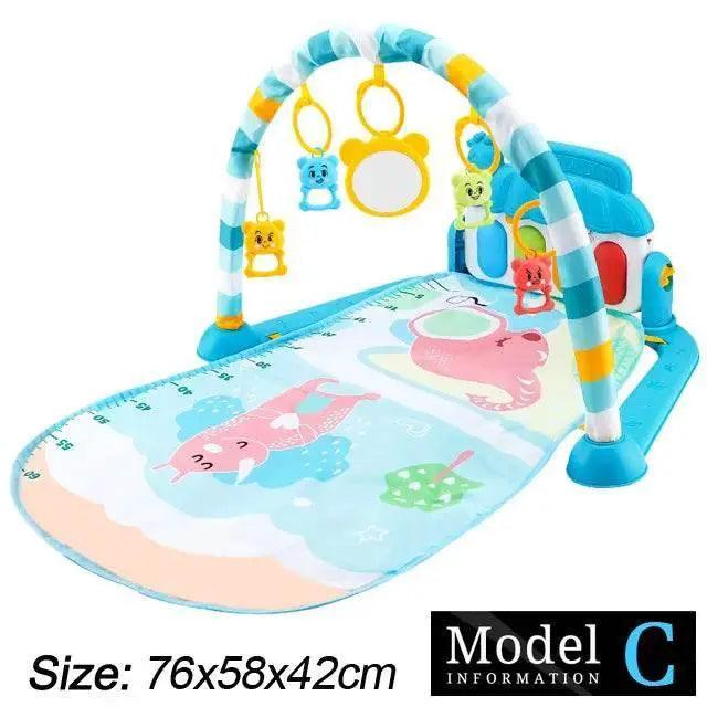  Baby Fitness Stand Music Play Gym Activity Toys Newborn Piano Crawling Blanket Pedal Game Pad Early Education 0-36 Months Gifts -  ToylandEU™