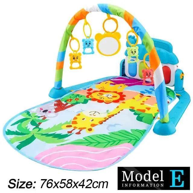  Baby Fitness Stand Music Play Gym Activity Toys Newborn Piano Crawling Blanket Pedal Game Pad Early Education 0-36 Months Gifts -  ToylandEU™