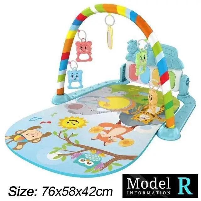  Baby Fitness Stand Music Play Gym Activity Toys Newborn Piano Crawling Blanket Pedal Game Pad Early Education 0-36 Months Gifts -  ToylandEU™