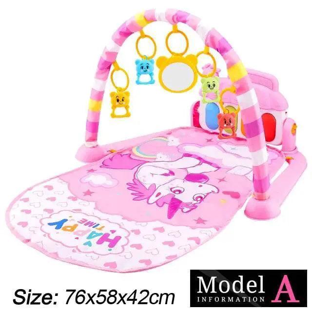  Baby Fitness Stand Music Play Gym Activity Toys Newborn Piano Crawling Blanket Pedal Game Pad Early Education 0-36 Months Gifts -  ToylandEU™