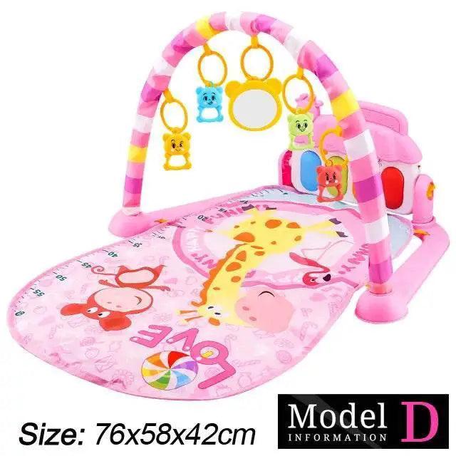  Baby Fitness Stand Music Play Gym Activity Toys Newborn Piano Crawling Blanket Pedal Game Pad Early Education 0-36 Months Gifts -  ToylandEU™