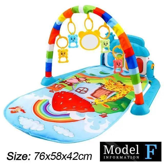  Baby Fitness Stand Music Play Gym Activity Toys Newborn Piano Crawling Blanket Pedal Game Pad Early Education 0-36 Months Gifts -  ToylandEU™