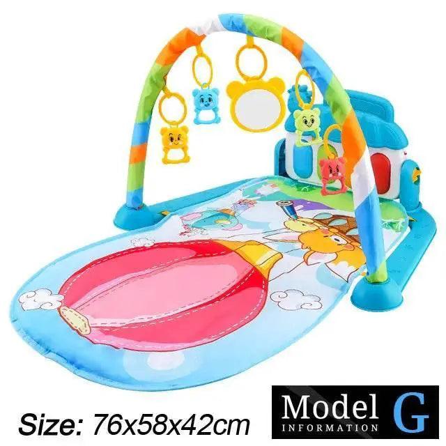  Baby Fitness Stand Music Play Gym Activity Toys Newborn Piano Crawling Blanket Pedal Game Pad Early Education 0-36 Months Gifts -  ToylandEU™