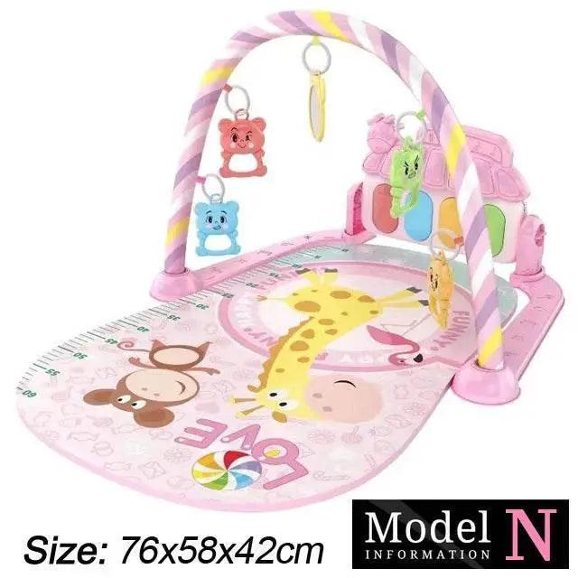 Baby Fitness Stand Music Play Gym Activity Toys Newborn Piano Crawling Blanket Pedal Game Pad Early Education 0-36 Months Gifts -  ToylandEU™