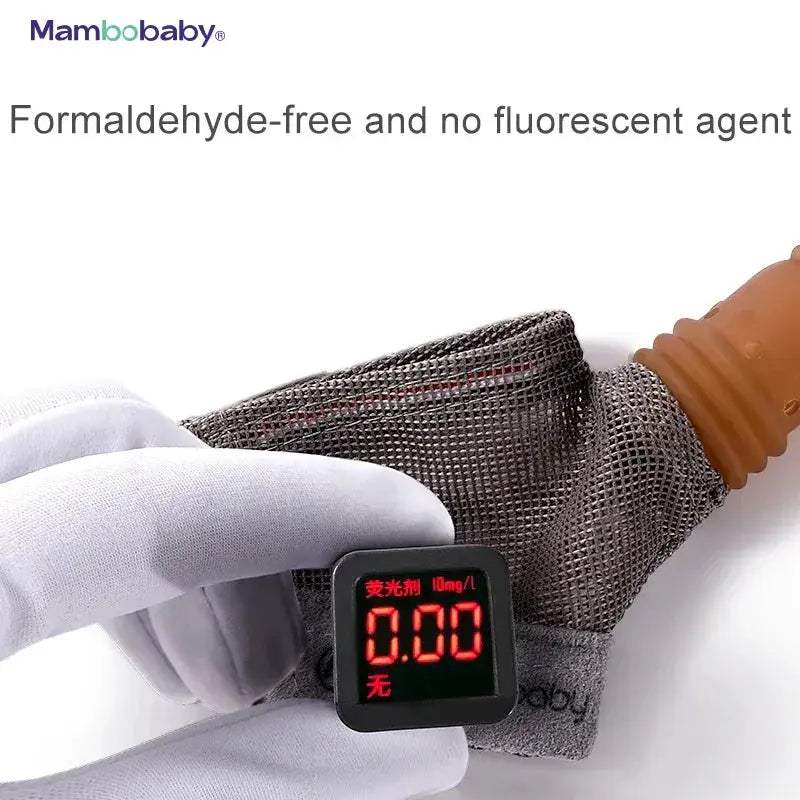 Baby Anti Bite Gloves With Silicone Finger Cots Stop Biting - ToylandEU