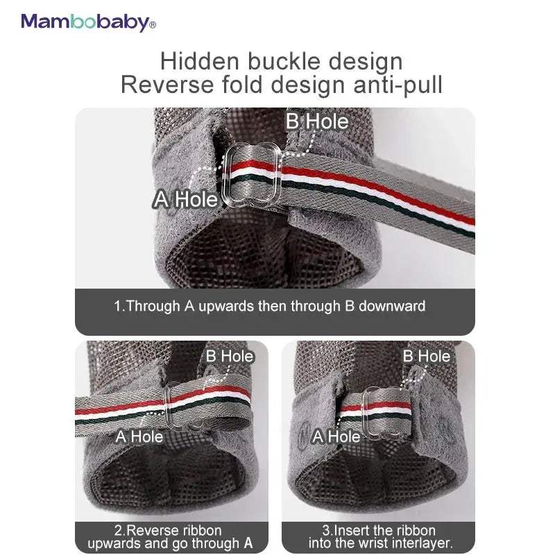 Baby Anti Bite Gloves With Silicone Finger Cots Stop Biting - ToylandEU