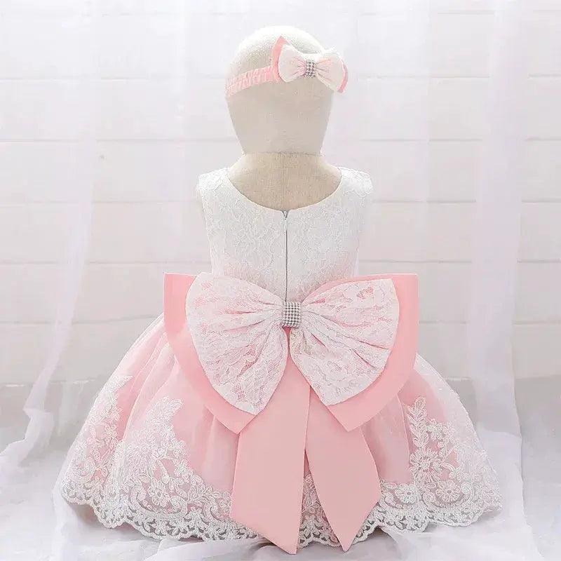  Baby Baptism Dress Lace Bow for Girls | Miqiaikids -  ToylandEU™