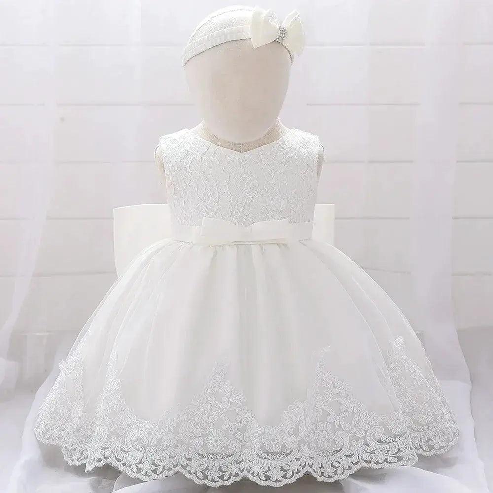  Baby Baptism Dress Lace Bow for Girls | Miqiaikids -  ToylandEU™