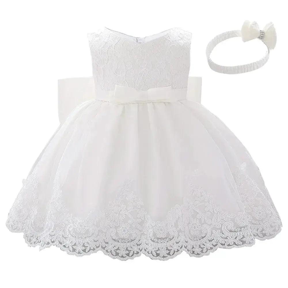 Baby Baptism Dress Lace Bow for Girls | Miqiaikids -  ToylandEU™