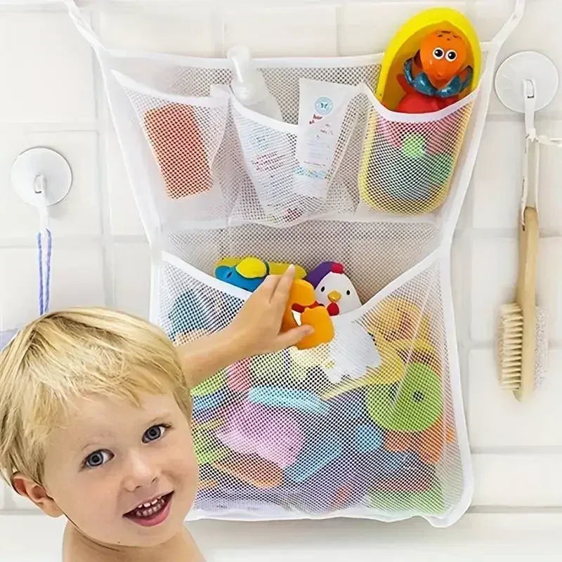 Baby Bath Toy Storage Bag With Strong Suction Cups - ToylandEU