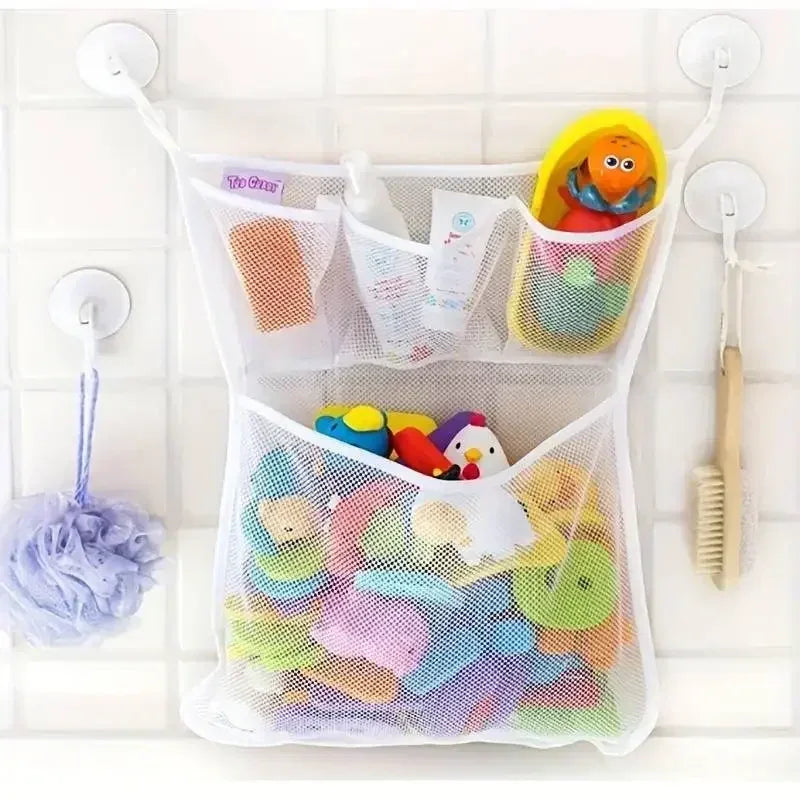 Baby Bath Toy Storage Bag With Strong Suction Cups - ToylandEU