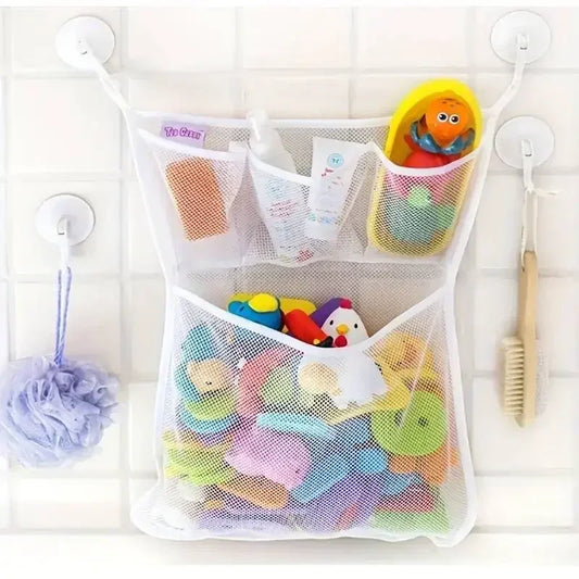 Baby Bath Toy Storage Bag With Strong Suction Cups - ToylandEU