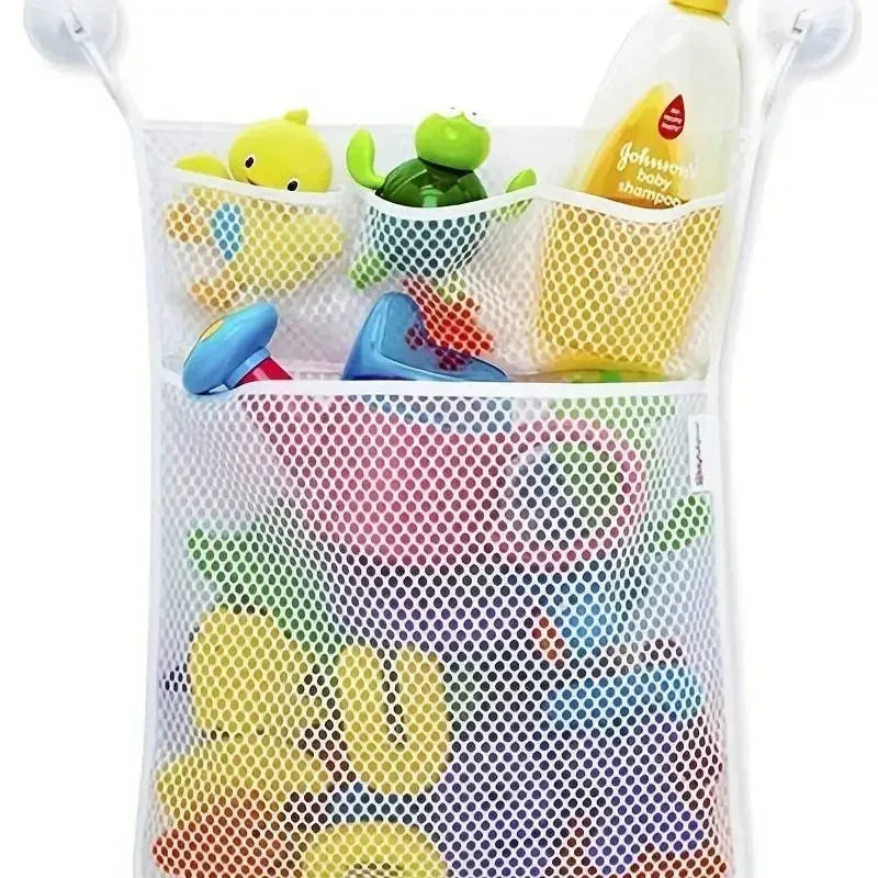 Baby Bath Toy Storage Bag With Strong Suction Cups - ToylandEU