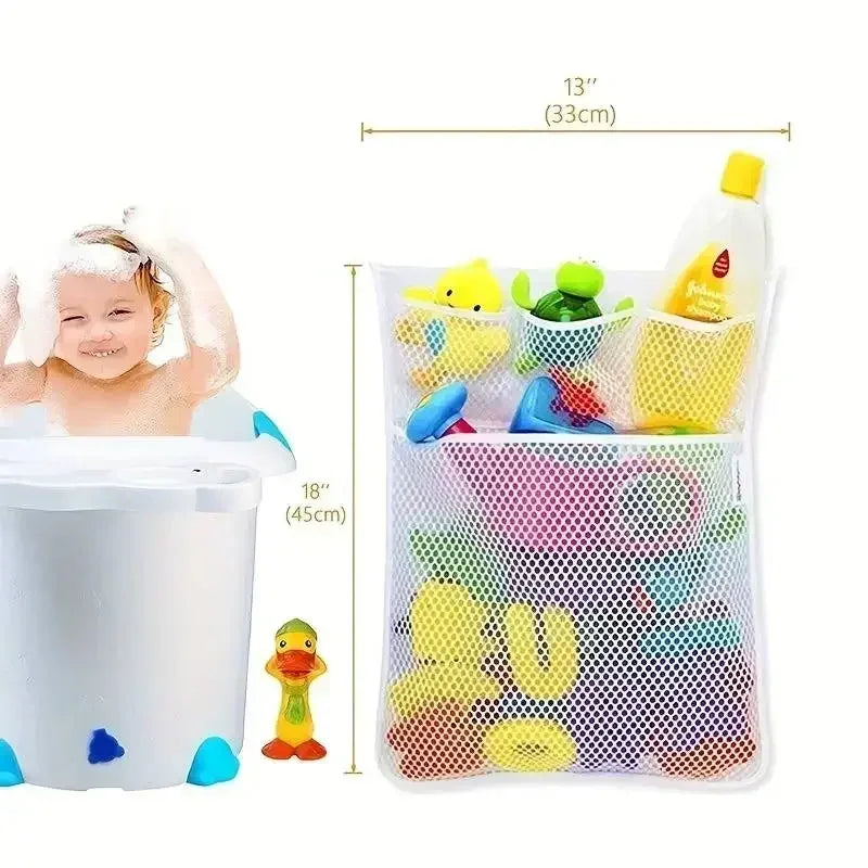 Baby Bath Toy Storage Bag With Strong Suction Cups - ToylandEU