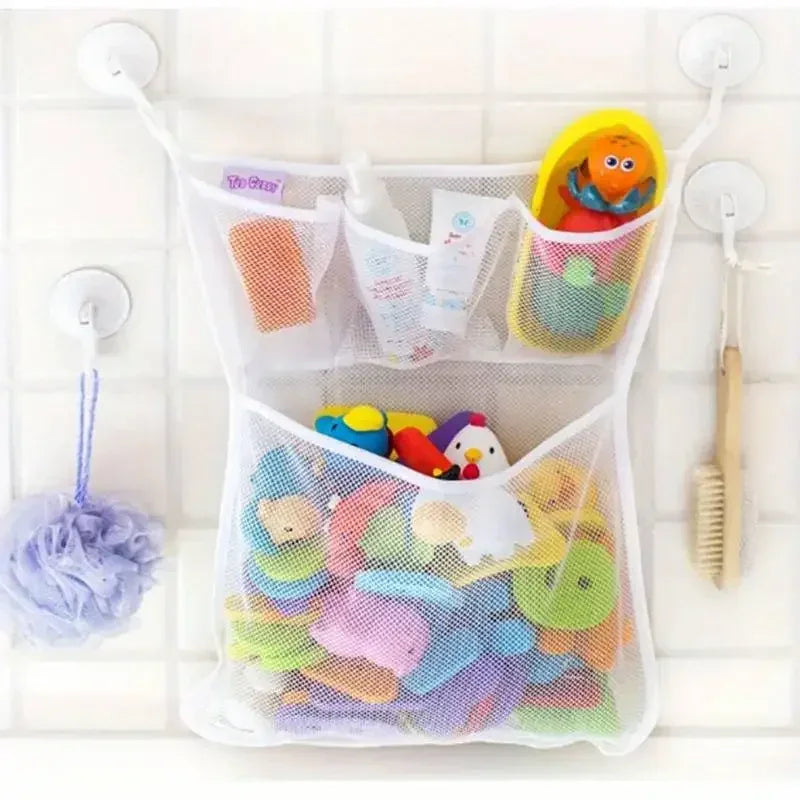 Baby Bath Toy Storage Bag With Strong Suction Cups - ToylandEU