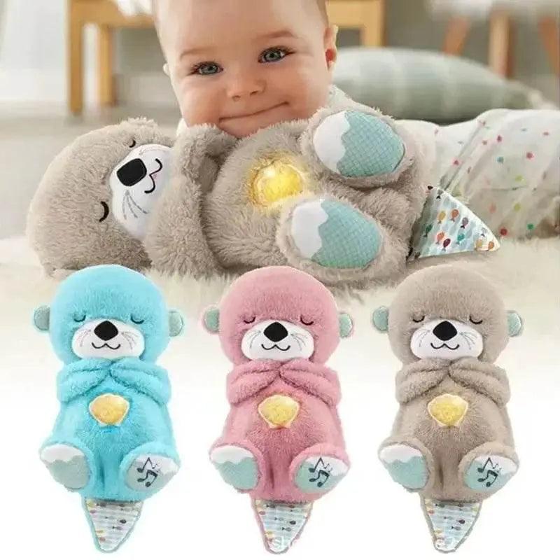  Baby Bear Otter Plush Doll Toy with Soothing Music and Light - Perfect  -  ToylandEU™