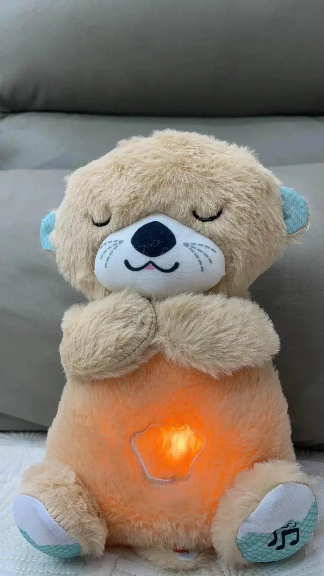  Baby Bear Otter Plush Doll Toy with Soothing Music and Light - Perfect  -  ToylandEU™