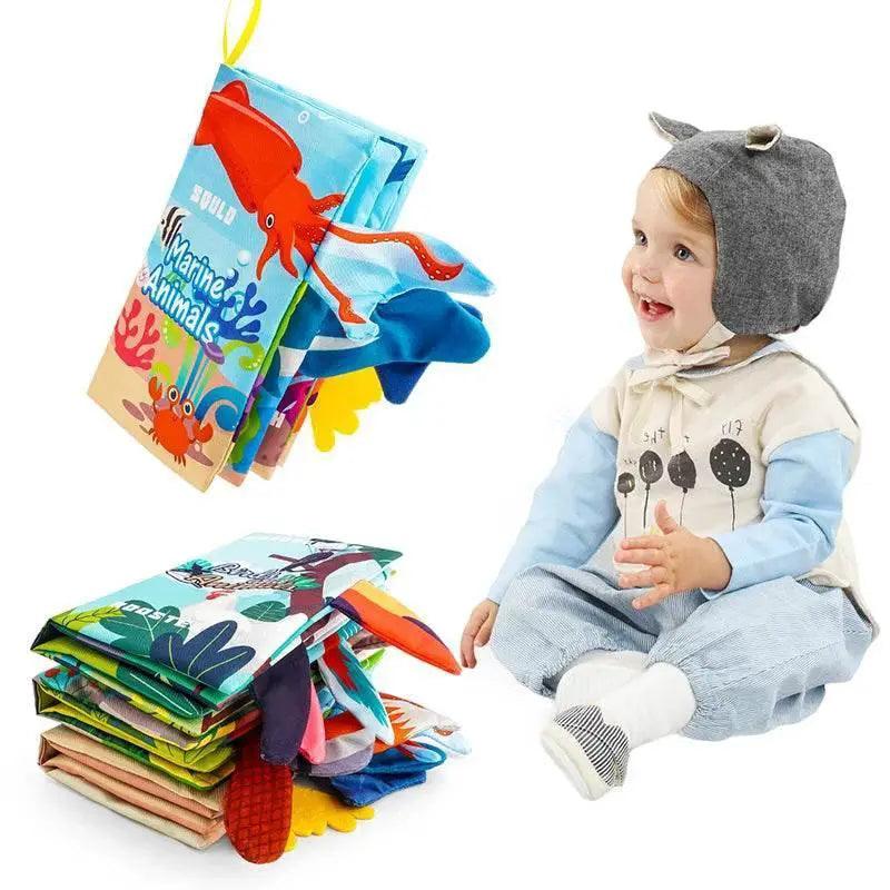  Baby Books Toys 0-6 Months 3PCS Touch and Feel Cloth Crinkle Soft Books for Infants -  ToylandEU™