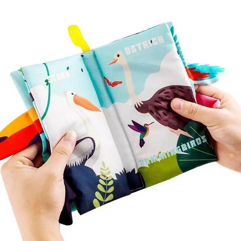  Baby Books Toys 0-6 Months 3PCS Touch and Feel Cloth Crinkle Soft Books for Infants -  ToylandEU™