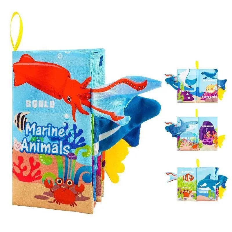  Baby Books Toys 0-6 Months 3PCS Touch and Feel Cloth Crinkle Soft Books for Infants -  ToylandEU™