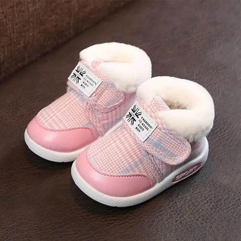  Cozy Plus-Size Cotton Baby Boots for Winter - Non-Slip Velvet-Lined Snow Shoes for Outdoor Play -  ToylandEU™