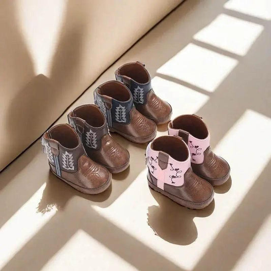  Trendy Lace-Up Mid-Calf Baby Boots for Boys and Girls - Cozy Winter Footwear -  ToylandEU™