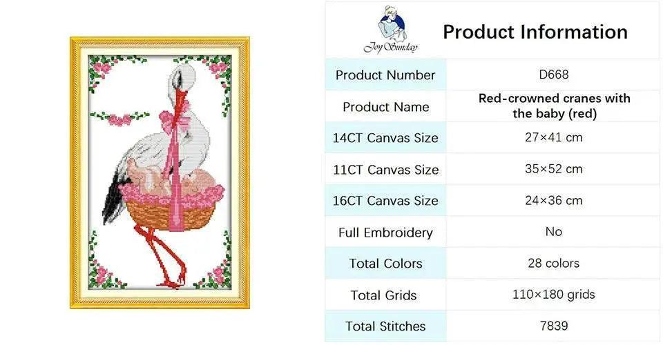  Baby Bottle Themed Cross Stitch Embroidery Kit - 14ct, 16ct, 11ct Printed Canvas Fabric for DIY Hand Sewing and Birth Certificates -  ToylandEU™