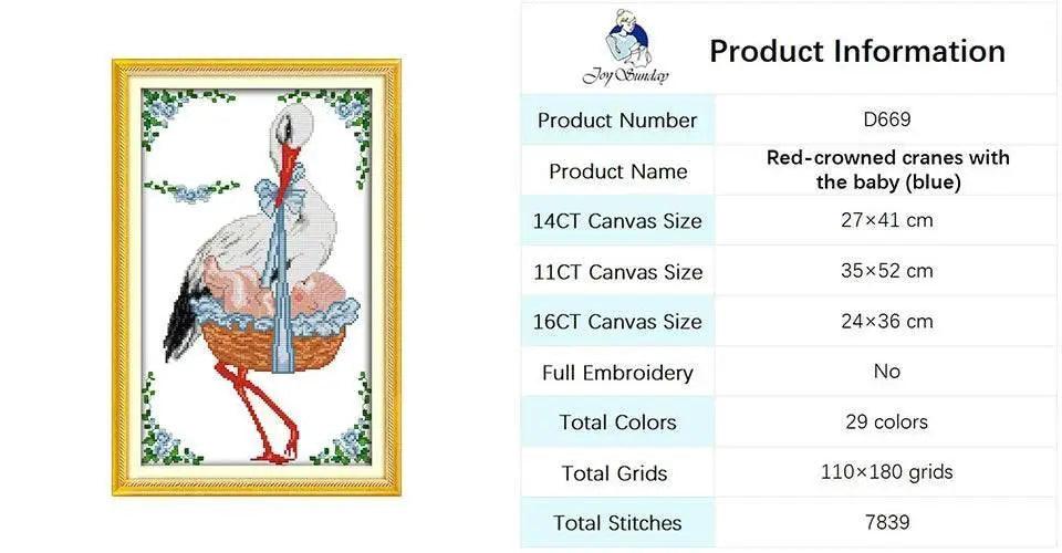  Baby Bottle Themed Cross Stitch Embroidery Kit - 14ct, 16ct, 11ct Printed Canvas Fabric for DIY Hand Sewing and Birth Certificates -  ToylandEU™