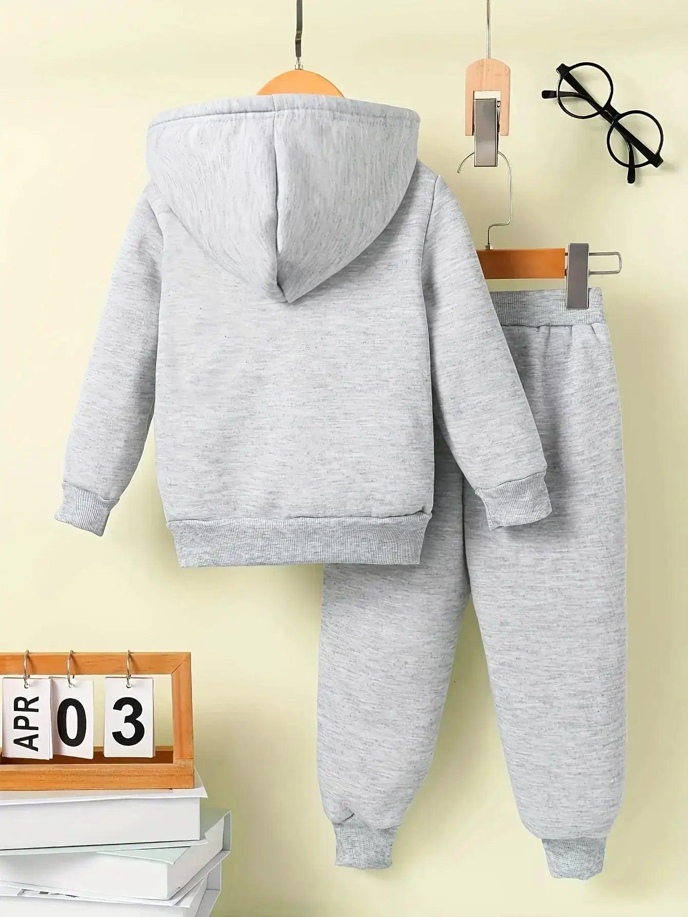  Baby Boy Fleece Hoodie Set 1-3Y Football Polyester -  ToylandEU™
