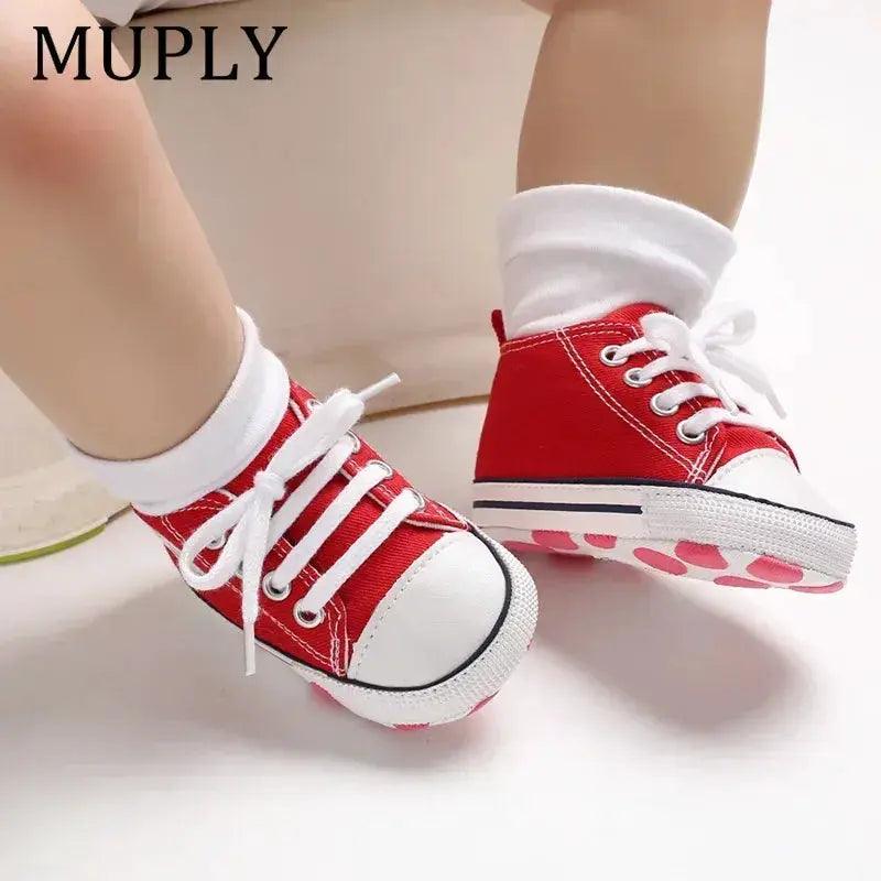  Baby Canvas Sneakers Anti Slip First Walkers Breathable -  ToylandEU™
