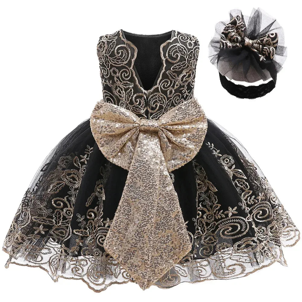 Baby Christmas Halloween Costume Christening Princess Dress For Baby Girls Kids Infant 1st Birthday Party Dress Newborn Clothes - ToylandEU