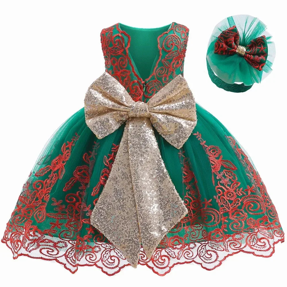 Baby Christmas Halloween Costume Christening Princess Dress For Baby Girls Kids Infant 1st Birthday Party Dress Newborn Clothes - ToylandEU