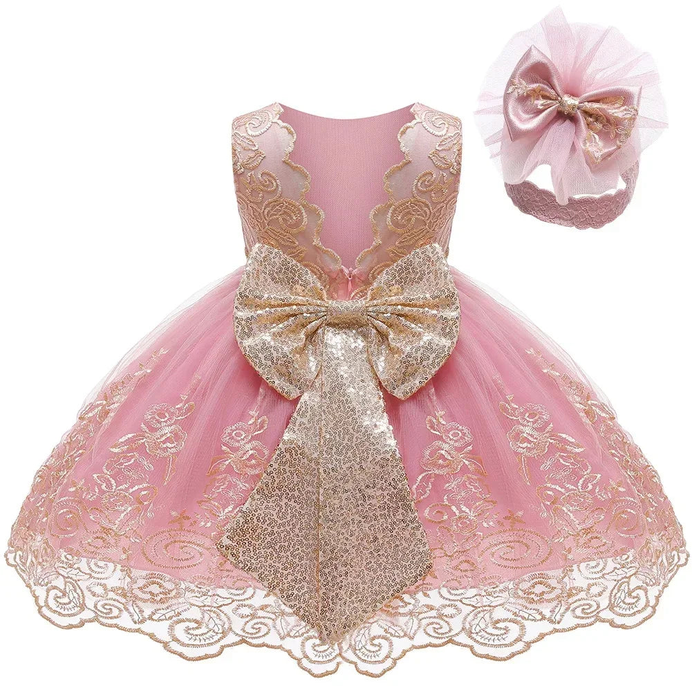 Baby Christmas Halloween Costume Christening Princess Dress For Baby Girls Kids Infant 1st Birthday Party Dress Newborn Clothes - ToylandEU