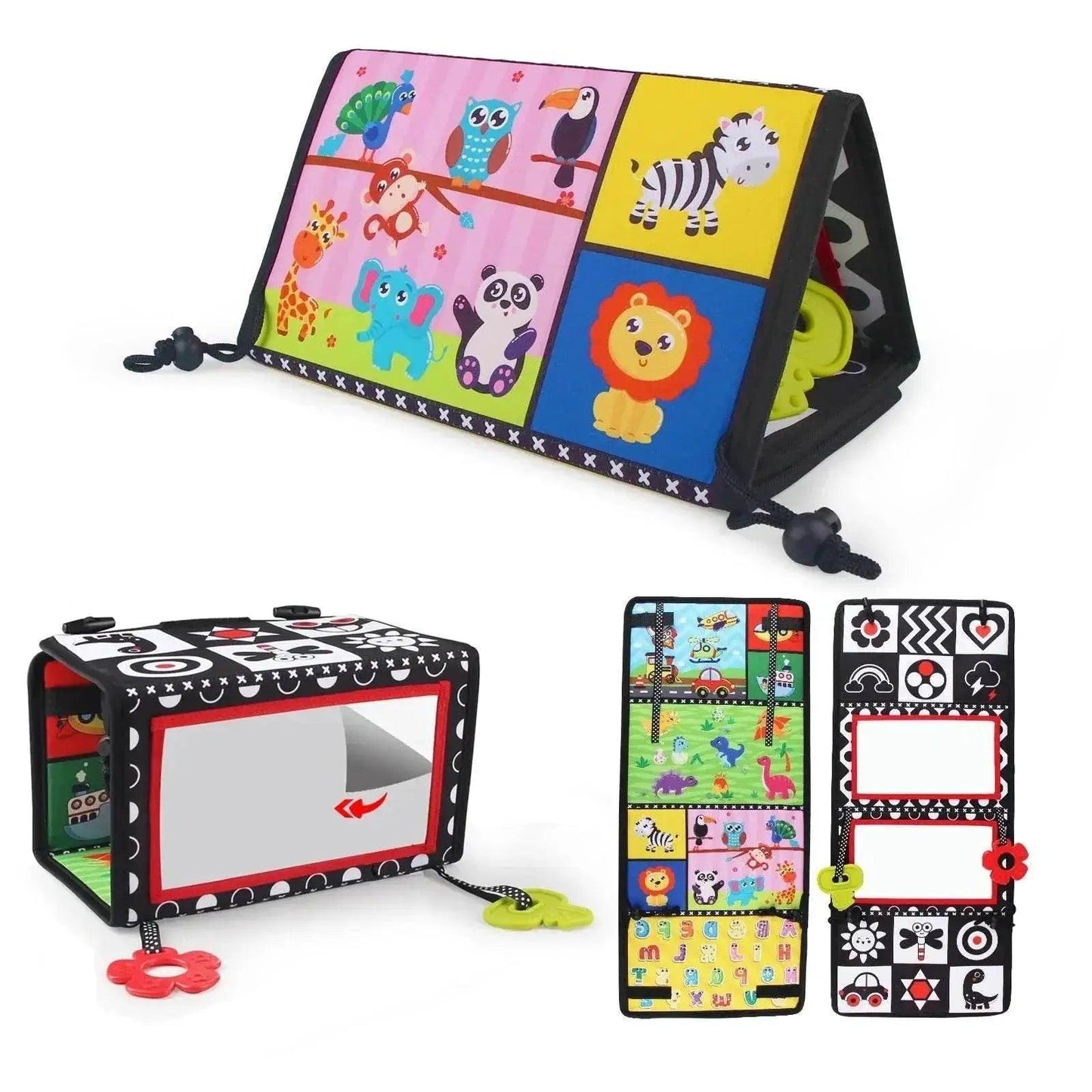  Baby Cloth Book With Distorting Mirror Montessori Early Educational Toy For Children -  ToylandEU™