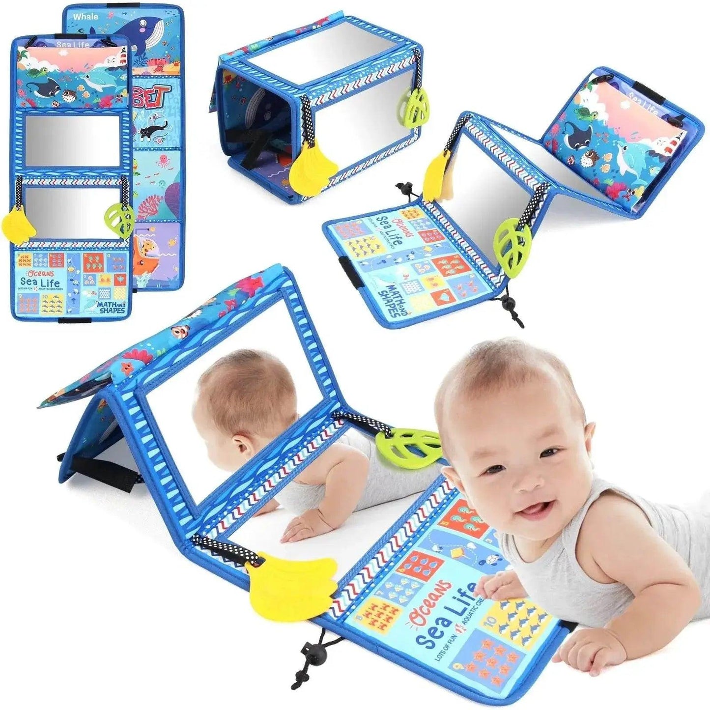 Baby Cloth Book With Distorting Mirror Montessori Early Educational Toy For Children -  ToylandEU™