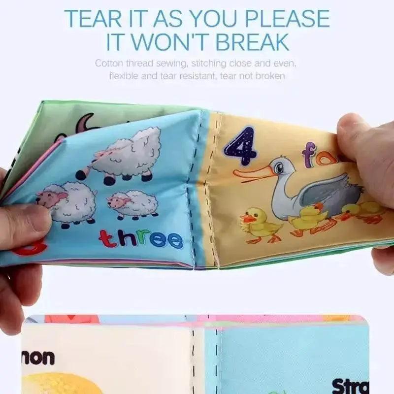  Baby Cloth Books Enlightenment Educational Toys Kids Fruits Animals Numbers Food Cognitive Book for Toddlers -  ToylandEU™
