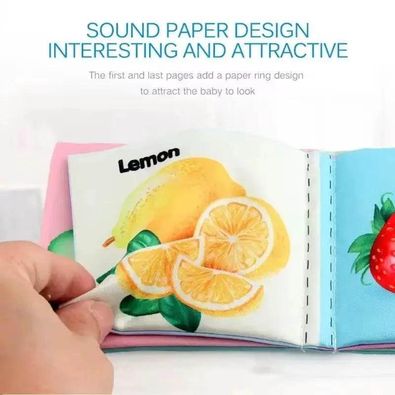  Baby Cloth Books Enlightenment Educational Toys Kids Fruits Animals Numbers Food Cognitive Book for Toddlers -  ToylandEU™