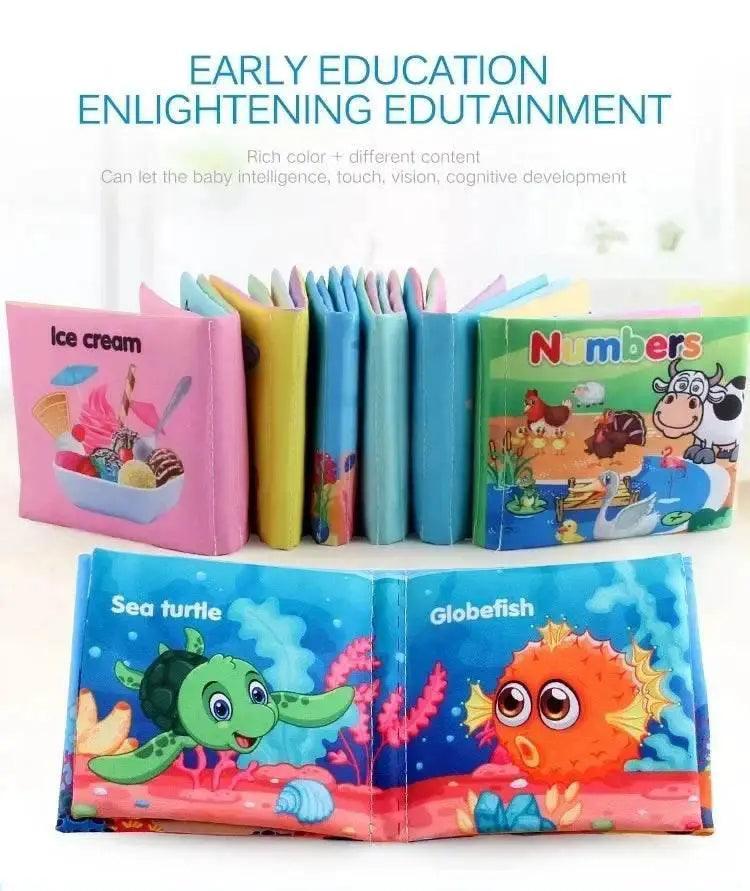  Baby Cloth Books Enlightenment Educational Toys Kids Fruits Animals Numbers Food Cognitive Book for Toddlers -  ToylandEU™