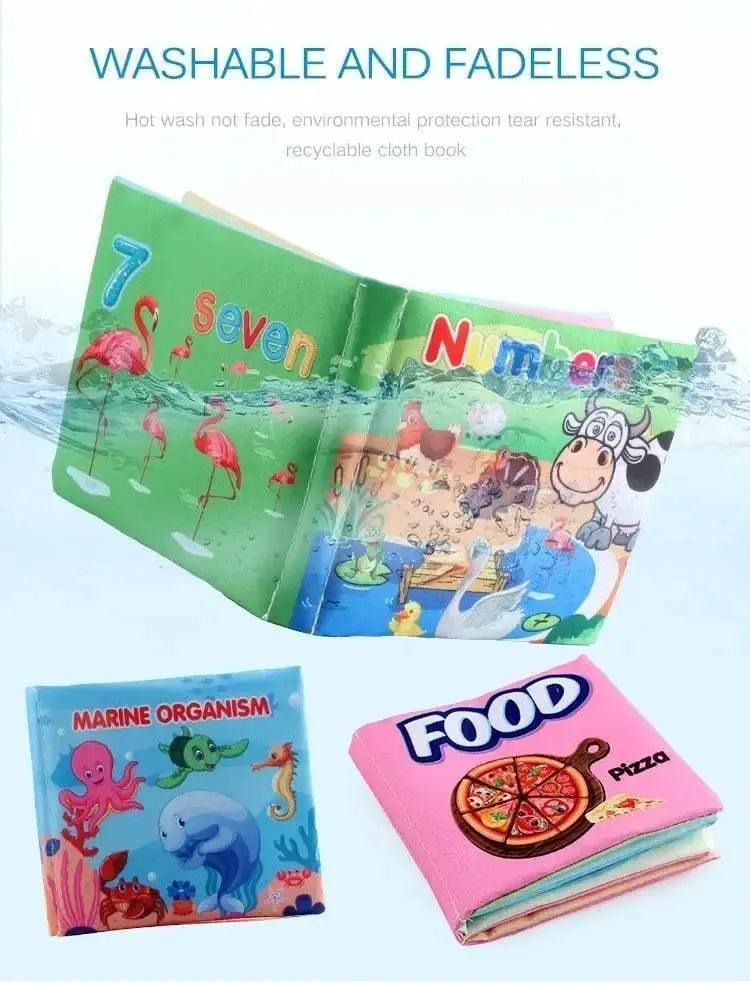 Baby Cloth Books Enlightenment Educational Toys Kids Fruits Animals Numbers Food Cognitive Book for Toddlers -  ToylandEU™